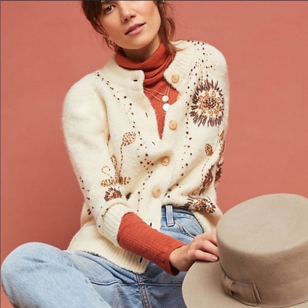 Anthropologie field flower sweater-NWOT - Picture 3 of 8